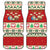 Poland Christmas Car Mats Polish Pierogi Mascot Nativity Scene - Wonder Print Shop