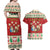 Poland Christmas Couples Matching Off Shoulder Maxi Dress and Hawaiian Shirt Polish Pierogi Mascot Nativity Scene - Wonder Print Shop