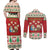 Poland Christmas Couples Matching Off Shoulder Maxi Dress and Long Sleeve Button Shirt Polish Pierogi Mascot Nativity Scene - Wonder Print Shop