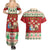 Poland Christmas Couples Matching Summer Maxi Dress and Hawaiian Shirt Polish Pierogi Mascot Nativity Scene - Wonder Print Shop