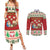Poland Christmas Couples Matching Summer Maxi Dress and Long Sleeve Button Shirt Polish Pierogi Mascot Nativity Scene - Wonder Print Shop