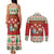 Poland Christmas Couples Matching Tank Maxi Dress and Long Sleeve Button Shirt Polish Pierogi Mascot Nativity Scene - Wonder Print Shop