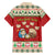 Poland Christmas Family Matching Off The Shoulder Long Sleeve Dress and Hawaiian Shirt Polish Pierogi Mascot Nativity Scene - Wonder Print Shop