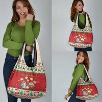 Poland Christmas Grocery Bag Polish Pierogi Mascot Nativity Scene - Wonder Print Shop