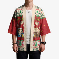 Poland Christmas Kimono Polish Pierogi Mascot Nativity Scene - Wonder Print Shop