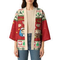 Poland Christmas Kimono Polish Pierogi Mascot Nativity Scene - Wonder Print Shop