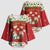Poland Christmas Kimono Sleeve Blouse Polish Pierogi Mascot Nativity Scene - Wonder Print Shop