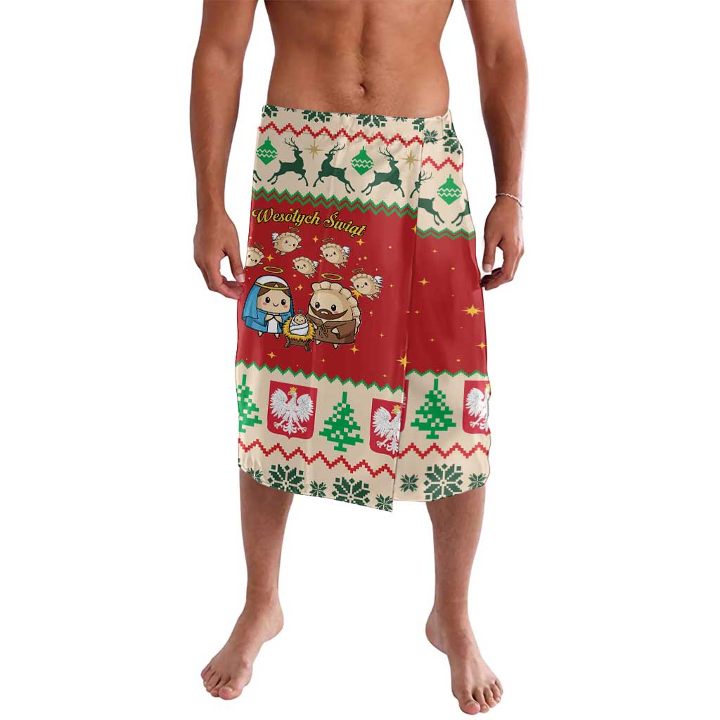 Poland Christmas Lavalava Polish Pierogi Mascot Nativity Scene - Wonder Print Shop