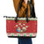 Poland Christmas Leather Tote Bag Polish Pierogi Mascot Nativity Scene - Wonder Print Shop