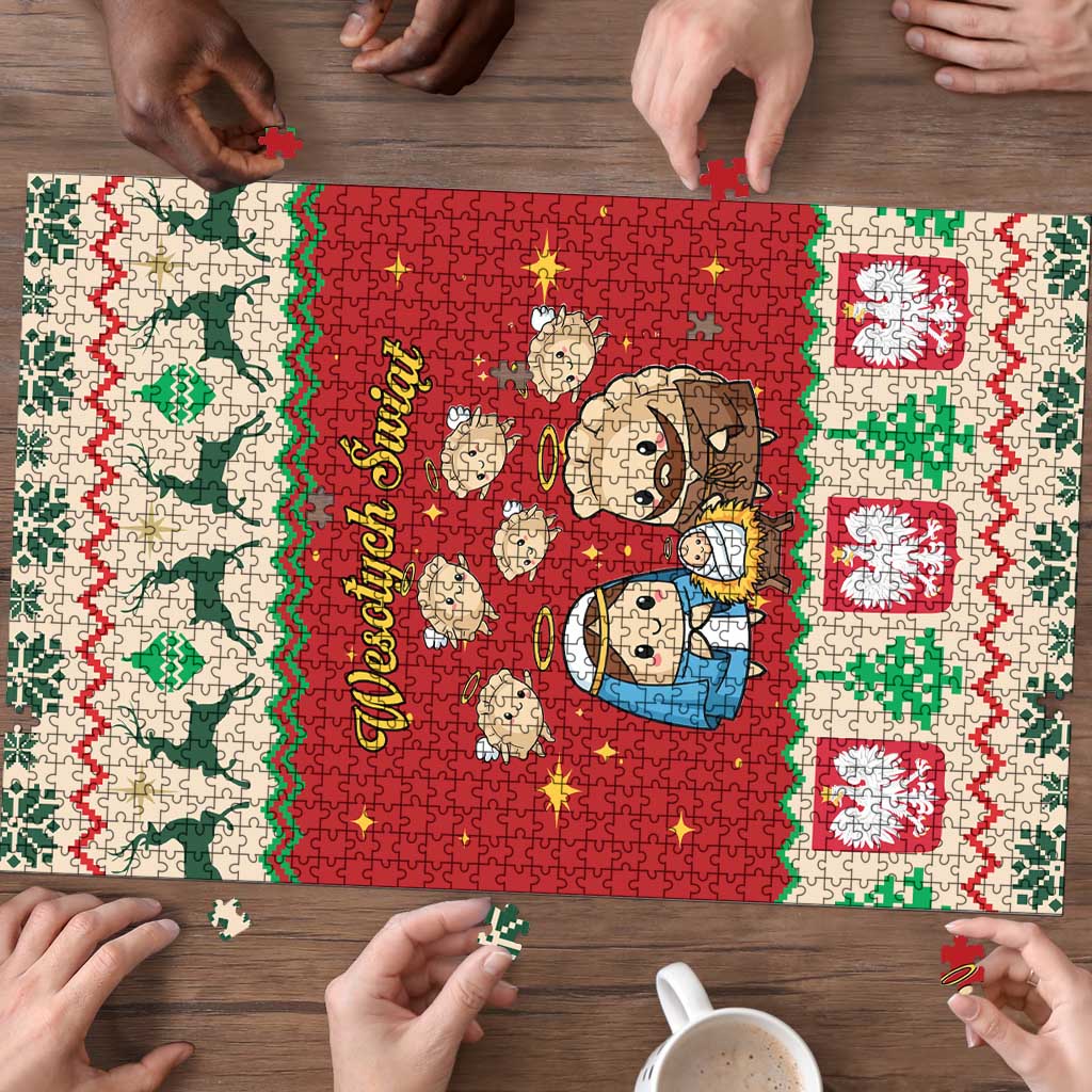 Poland Christmas Puzzle Polish Pierogi Mascot Nativity Scene - Wonder Print Shop