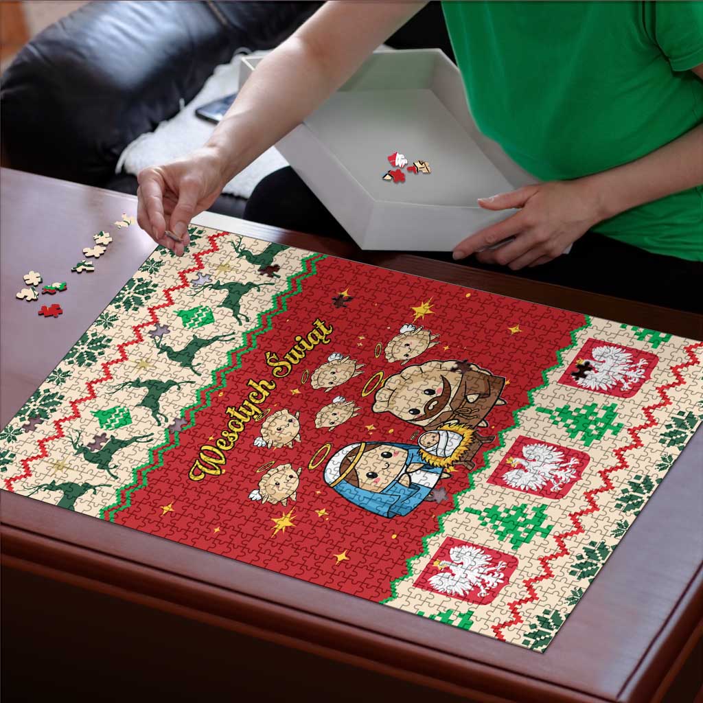 Poland Christmas Puzzle Polish Pierogi Mascot Nativity Scene - Wonder Print Shop
