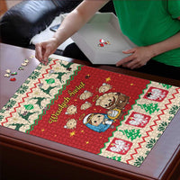 Poland Christmas Puzzle Polish Pierogi Mascot Nativity Scene - Wonder Print Shop