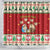 Poland Christmas Shower Curtain Polish Pierogi Mascot Nativity Scene - Wonder Print Shop