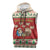 Poland Christmas Sleeveless Zip Hoodie Polish Pierogi Mascot Nativity Scene - Wonder Print Shop