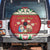 Poland Christmas Spare Tire Cover Polish Pierogi Mascot Nativity Scene - Wonder Print Shop