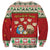Poland Christmas Sweatshirt Polish Pierogi Mascot Nativity Scene - Wonder Print Shop