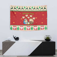 Poland Christmas Tapestry Polish Pierogi Mascot Nativity Scene - Wonder Print Shop