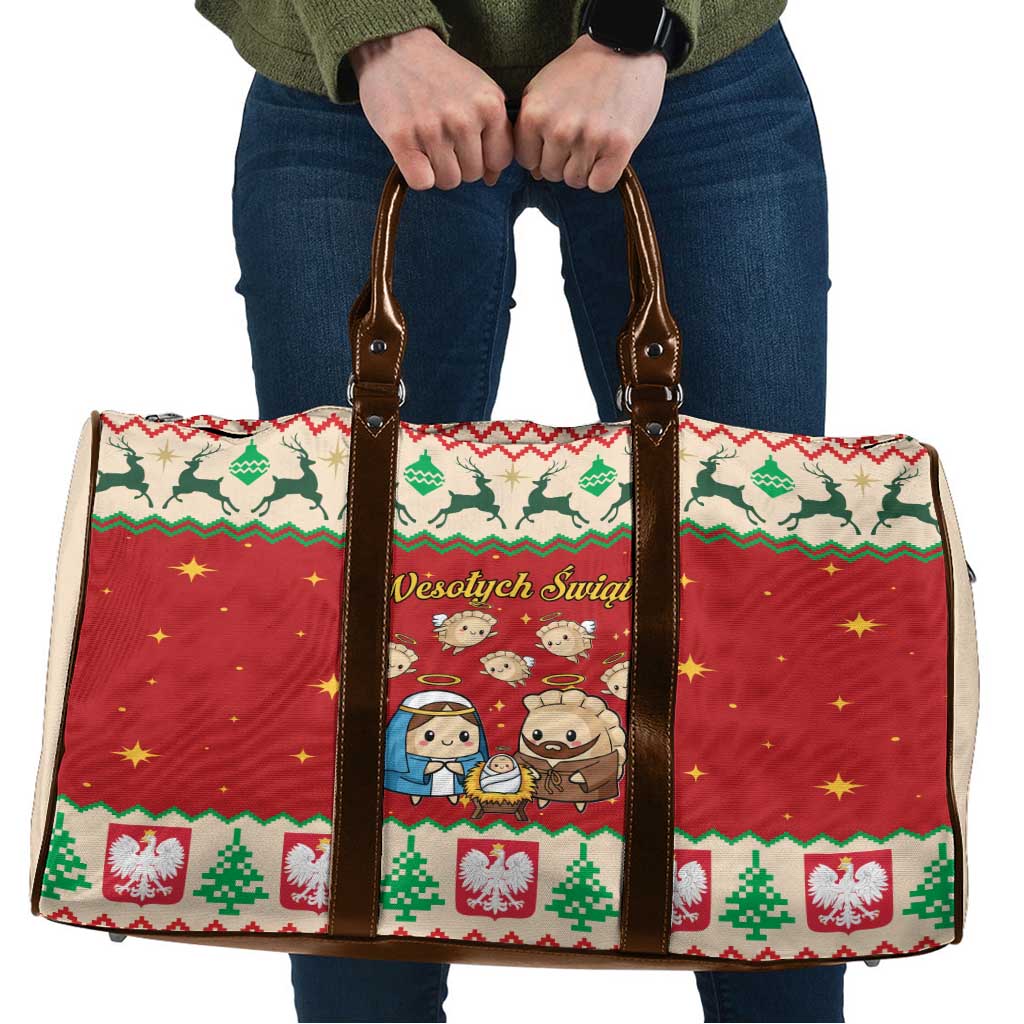 Poland Christmas Travel Bag Polish Pierogi Mascot Nativity Scene - Wonder Print Shop