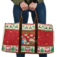 Poland Christmas Travel Bag Polish Pierogi Mascot Nativity Scene - Wonder Print Shop