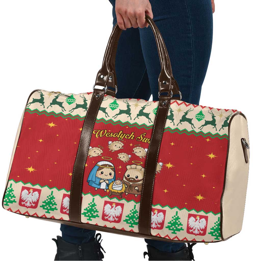 Poland Christmas Travel Bag Polish Pierogi Mascot Nativity Scene - Wonder Print Shop