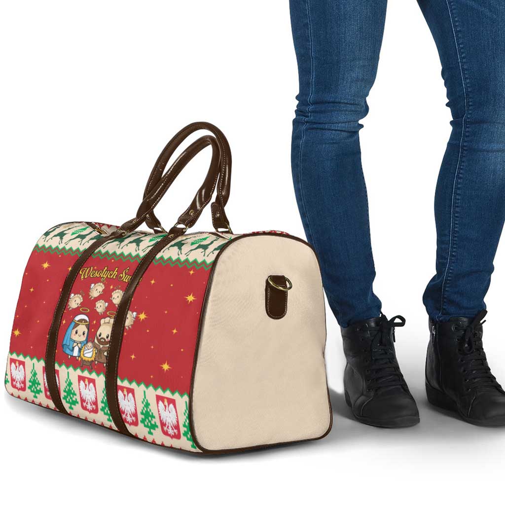 Poland Christmas Travel Bag Polish Pierogi Mascot Nativity Scene - Wonder Print Shop