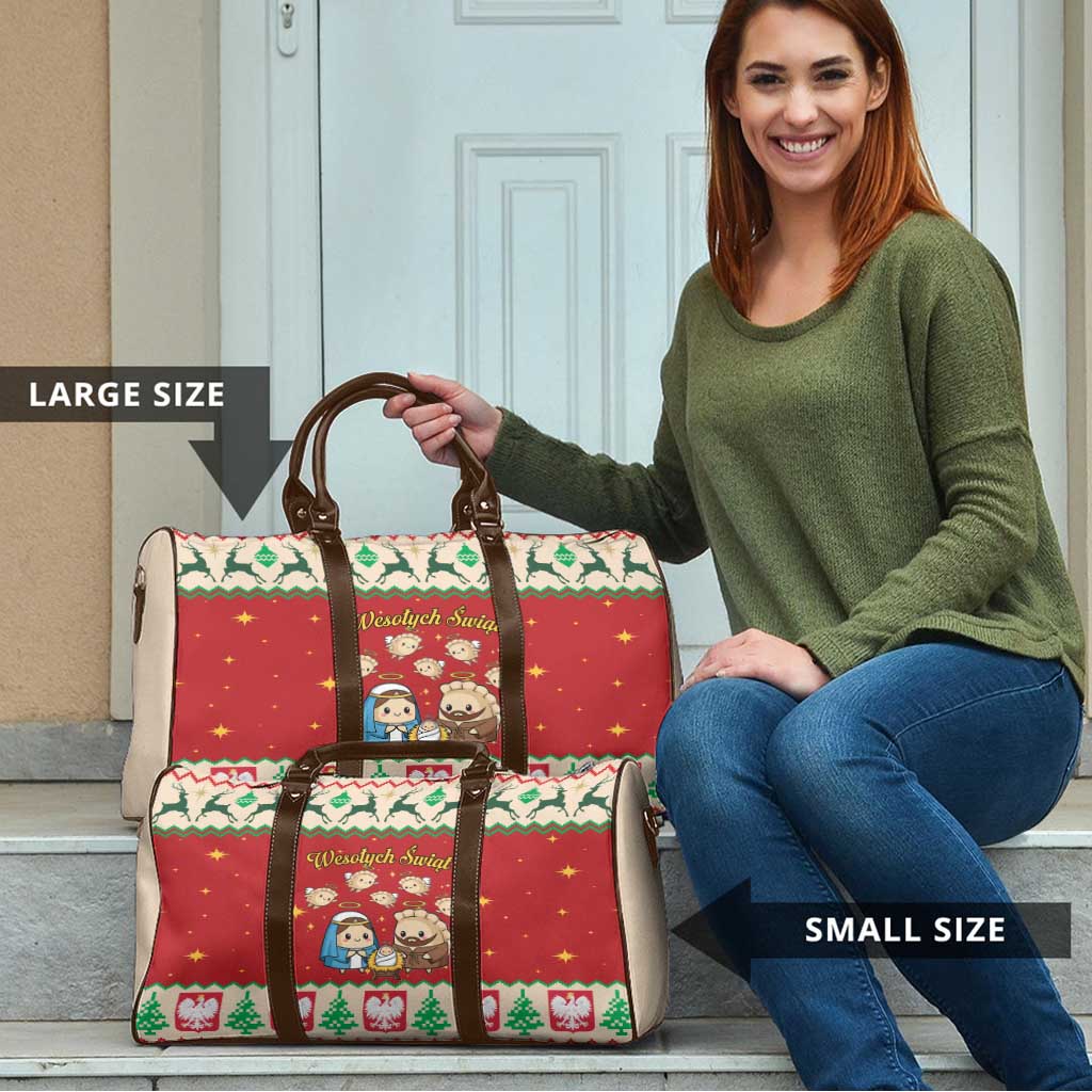 Poland Christmas Travel Bag Polish Pierogi Mascot Nativity Scene - Wonder Print Shop