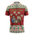 Poland Christmas Zipper Polo Shirt Polish Pierogi Mascot Nativity Scene - Wonder Print Shop