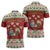 Poland Christmas Zipper Polo Shirt Polish Pierogi Mascot Nativity Scene - Wonder Print Shop