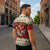 Poland Christmas Zipper Polo Shirt Polish Pierogi Mascot Nativity Scene - Wonder Print Shop