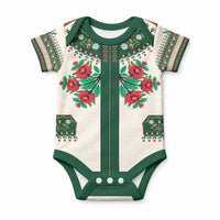 Polish Highlander Folk Costume Baby Onesie Podhale Heritage Floral Style