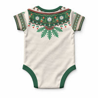 Polish Highlander Folk Costume Baby Onesie Podhale Heritage Floral Style