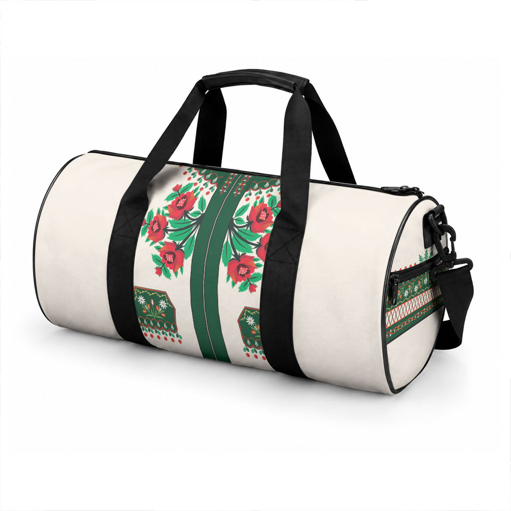 Polish Highlander Folk Costume Duffle Bag Podhale Heritage Floral Style