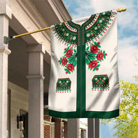 Polish Highlander Folk Costume Garden Flag Podhale Heritage Floral Style