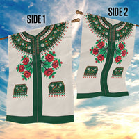 Polish Highlander Folk Costume Garden Flag Podhale Heritage Floral Style