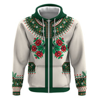 Polish Highlander Folk Costume Hoodie Podhale Heritage Floral Style