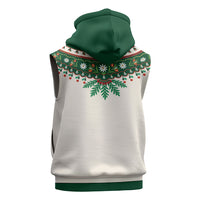 Polish Highlander Folk Costume Sleeveless Zip Hoodie Podhale Heritage Floral Style