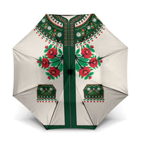 Polish Highlander Folk Costume Umbrella Podhale Heritage Floral Style