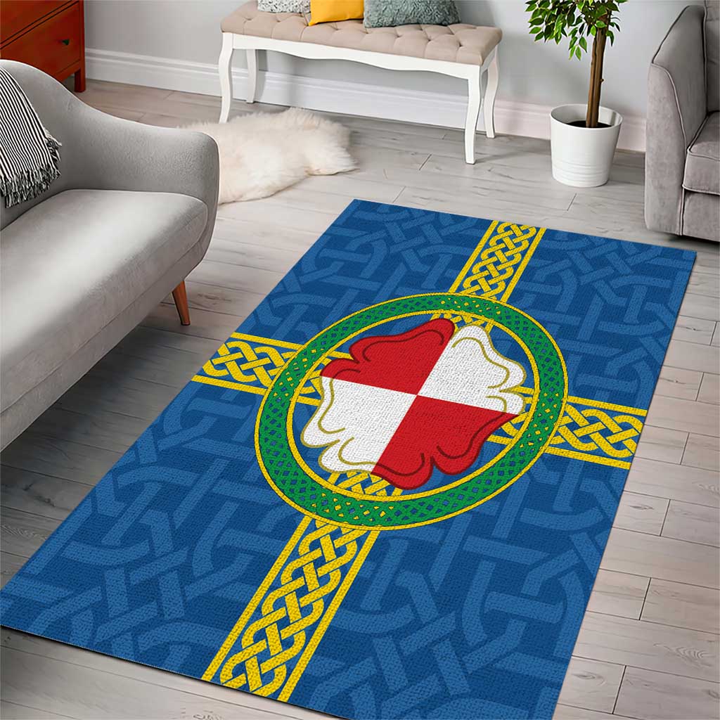 Pembrokeshire Wales Area Rug Flag And Map Celtic Style - Wonder Print Shop
