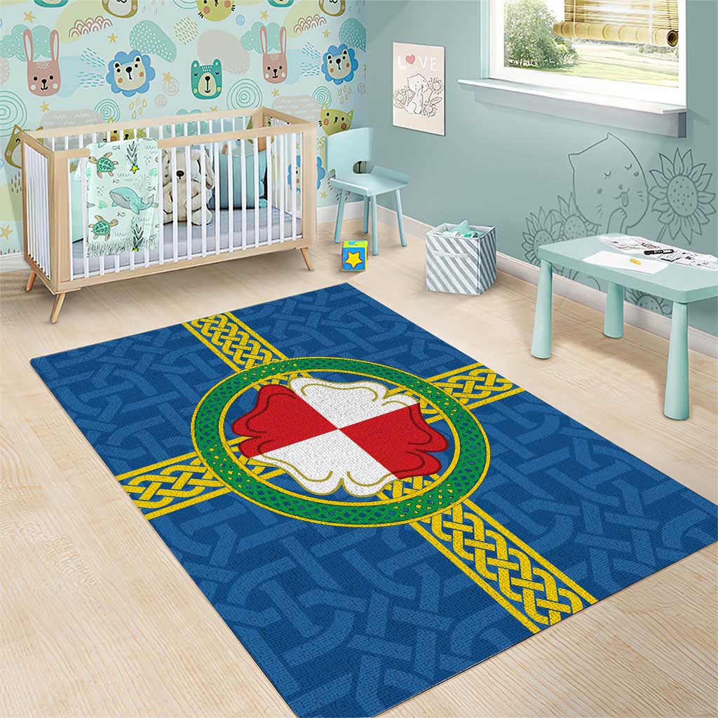 Pembrokeshire Wales Area Rug Flag And Map Celtic Style - Wonder Print Shop