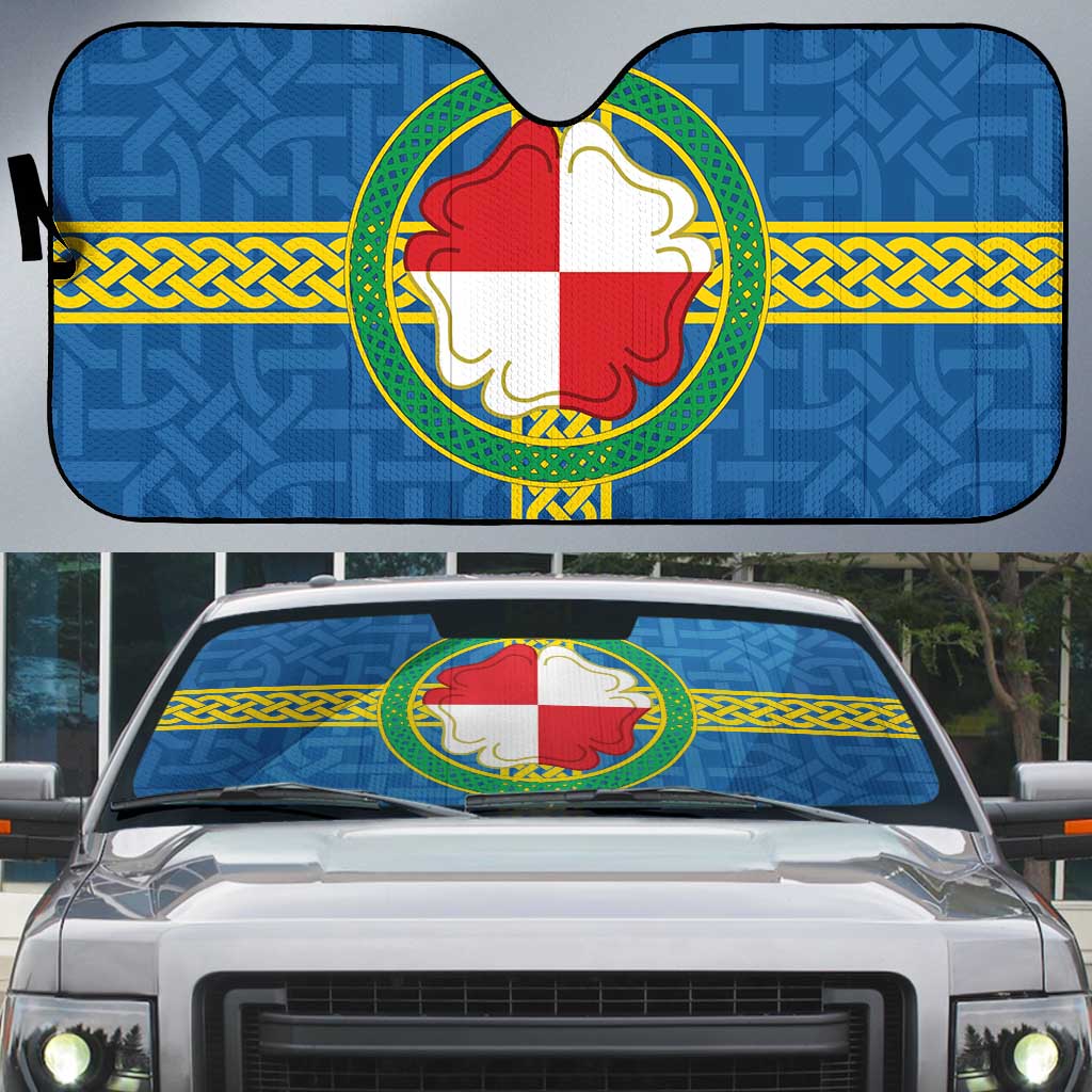 Pembrokeshire Wales Auto Sun Shade Flag And Map Celtic Style - Wonder Print Shop