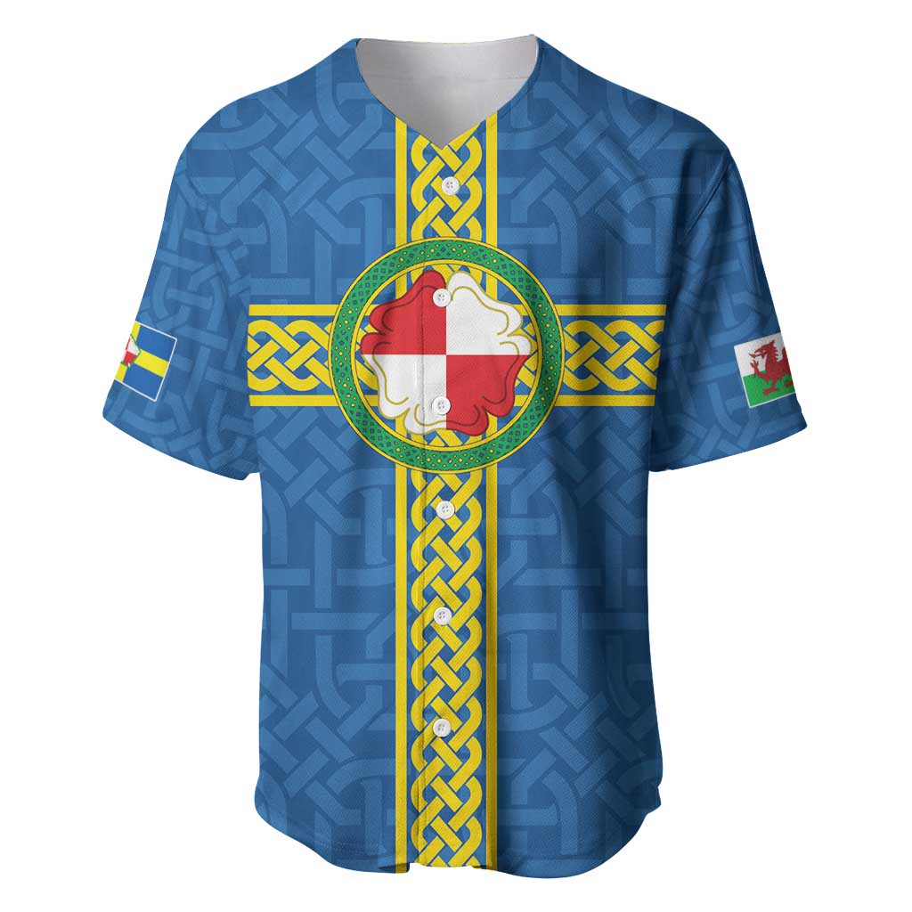 Pembrokeshire Wales Baseball Jersey Flag And Map Celtic Style - Wonder Print Shop