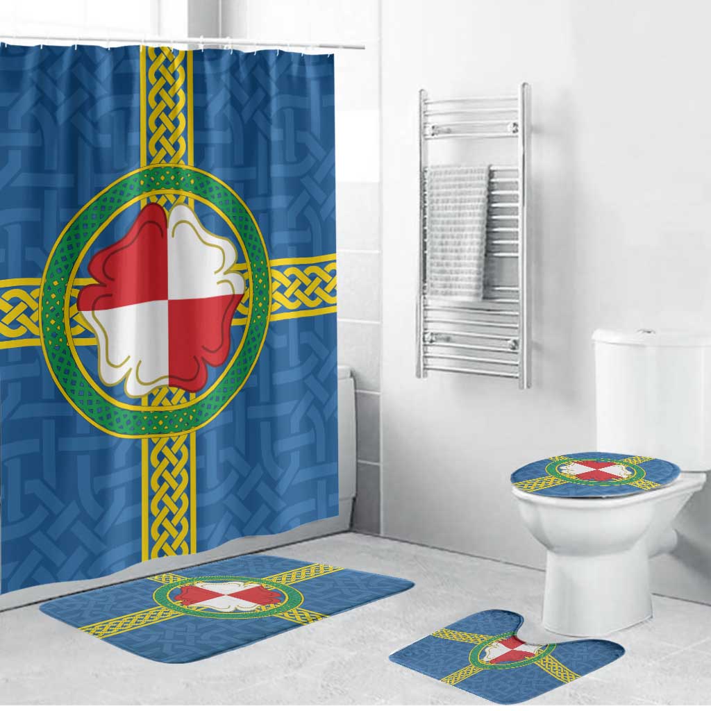 Pembrokeshire Wales Bathroom Set Flag And Map Celtic Style - Wonder Print Shop