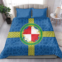 Pembrokeshire Wales Bedding Set Flag And Map Celtic Style - Wonder Print Shop