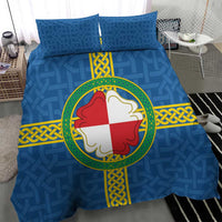 Pembrokeshire Wales Bedding Set Flag And Map Celtic Style - Wonder Print Shop