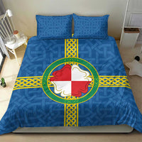 Pembrokeshire Wales Bedding Set Flag And Map Celtic Style - Wonder Print Shop