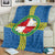Pembrokeshire Wales Blanket Flag And Map Celtic Style - Wonder Print Shop