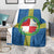 Pembrokeshire Wales Blanket Flag And Map Celtic Style - Wonder Print Shop
