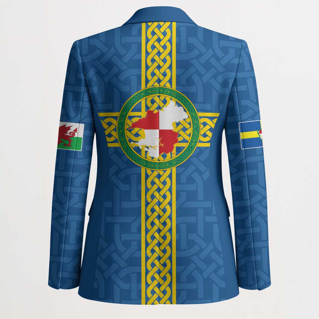 Pembrokeshire Wales Blazer Flag And Map Celtic Style - Wonder Print Shop