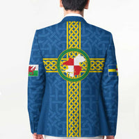 Pembrokeshire Wales Blazer Flag And Map Celtic Style - Wonder Print Shop