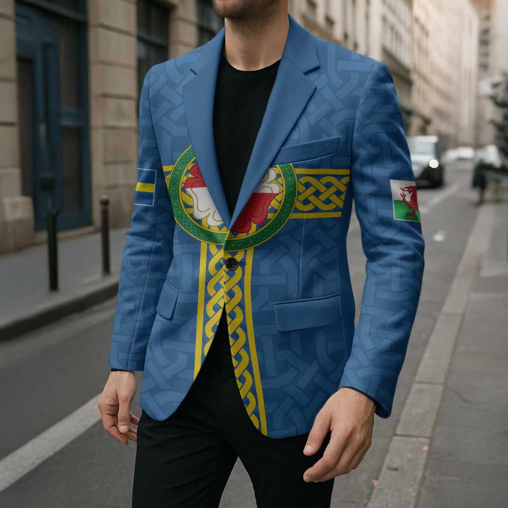 Pembrokeshire Wales Blazer Flag And Map Celtic Style - Wonder Print Shop